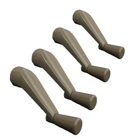 Comyznoah B0f6y4ll98 Stone Color Window Crank Handle 4-pack For 3/8 Inch Spindles Zinc Alloy Casement