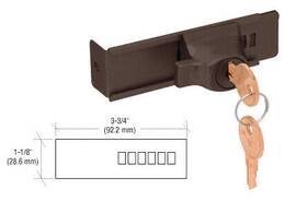 Tdk7duka Cr Laurence Crl Duranodic Bronze Stick-on Showcase Lock - Keyed Alike
