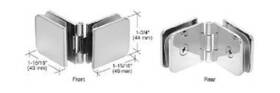 Adj180ch Crl C.r. Laurence Polished Chrome Adjustable Glass-to-glass Clamp