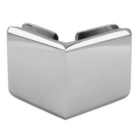 Bgc90ch Crl Chrome Beveled Style 90 Degree Glass-to-glass Clamp