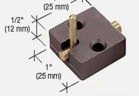 D812du Crl Duranodic Black Anodized Low Profile Deck Catch For Pass-thru Windows