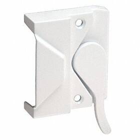 H3951 Crl Left Hand White Casement Window Lock 2-3/8 Inch Screw Holes