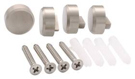 Mc02bn Crl Brushed Nickel Round Mirror Clips - Set