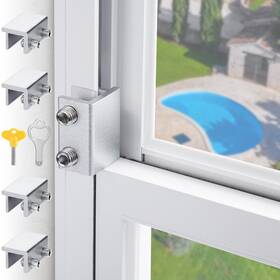 Crodoer 762736464463 Sliding Window Locks For Horizontal Windows Secur