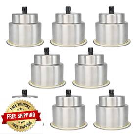 Dnb Sports B0bys26bt6 Stainless Steel Cup Holder 8 Pack Marine Boat Drink Insert Drain
