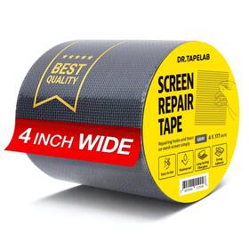 Dr.tapelab 8809948110046 Grey Window Screen Repair Tape 4 In X 15 Ft 4in 15ft Gray