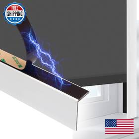 Drsart B0fj6cgjd2 Blackout Pvc Light Blocking Strips Magnetic Darkening Side Tracks 58.5 Inch 2pcs Whi