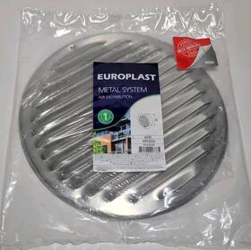 Europlast 750492007785 Aluminium Rund Bel Ftung Grille 200mm/240mm Mit Fliegengitter Flach