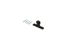 0d57du Fhc Two-way Stop For Sliding Doors With Screws - Dark Black/bronze Anodized