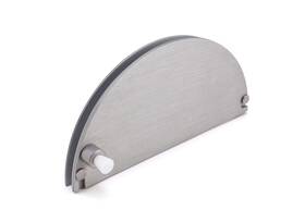 Hrt720a Fhc Half-round Ticket Window - 8 Inch X 4 Satin Anodized