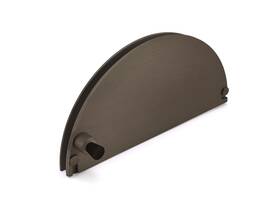 Hrt720du Fhc Half-round Ticket Window - 8 Inch X 4 Dark Bronze Anodized
