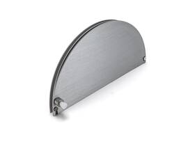 Hrt723a Fhc Half-round Ticket Window - 10 Inch X 5 Satin Anodized