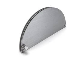 Hrt725a Fhc Half-round Ticket Window - 12 Inch X 6 Satin Anodized