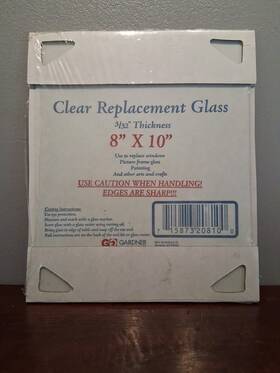 Gardner 715873208100 Replacement Glass Pane 3/32 Inch Thick Clear 8 10 Nip