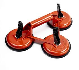 Gnb-3sgl-r Genubi Industry Triple Glass Suction Cups Heavy Duty Aluminum Vacuum Plate Handle Holde