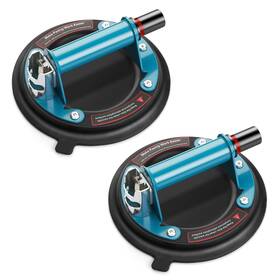 Gs-be-2201 Gotsblock 2 Pack Glass Suction Cups With Metal Handle - 8 Inch Heavy Duty Vacuum Lift
