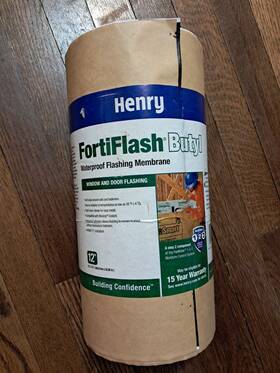 Henry 739767070123 Fortiflash Butyl Waterproof Flashing Membrane 12 Inch X 75ft Roll New