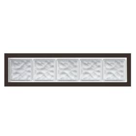9pw4711v1500bzg Hy-lite Glass Block Windows 47 Inch X11 Acrylic Picture Vinyl Bronze Glacier Wave
