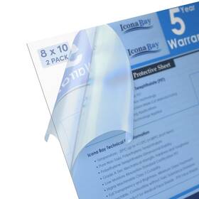 Pet08x10pk2 Icona Bay Pet Plexiglass Thin And Flexible Plastic Sheets 8x10 X 0.03 Inch C