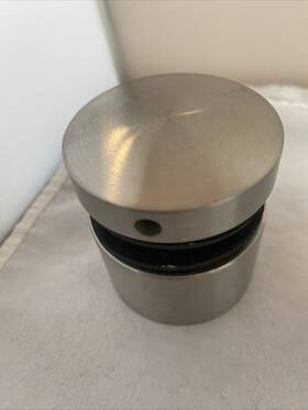Inline Design 818228022557 Stainless Steel Glass Adapters M Inch Hole On 5/8 Set Of 2