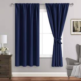 Jzus-edzgb-c2p-4263-02 Jiuzhen Blackout Curtains For Bedroom - Thermal Insulated Room Darkening Noise Reducing