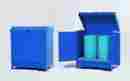 K17-3503-w K17-3502-w Denios Engineering Outdoor Enclosed Hazardous Station 2 Drum Painted