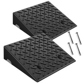 Kroak2 Kroak 659675062358 Heavy-duty Rubber Curb Ramps 2-pack 6 Inch Height And Extra-wide 18.8 Width Supp