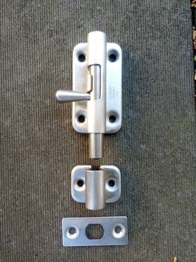Bls-90 Lamp Sugatsune Stainless Steel Barrel Bolt Spring Loaded 304 Satin