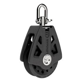Lewmar B00evip0xo 50mm Synchro Block Single 990lb Wll 1/4 Inch -3/8 Line Low Friction