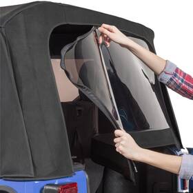 B0848gdzhx Mastertop Soft Top Rear Window For Jeep Wrangler Jk 2/4-door 2013-2018 Black