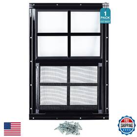 B0dy5q4dzf Melkus Shed Windows 1 Pack 12x18 Flush Mount Household With Thicker Temp