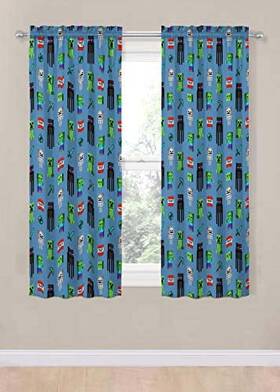No 032281415181 Monster Hunters 2 Panels Drapes Set - 63 Inch Long Gamer Home D Cor