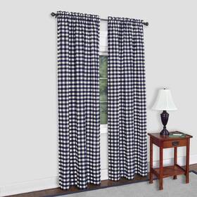 Bcpn63ny12 No Buffalo Check Window Curtain Panel