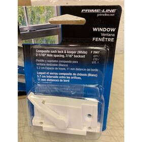 F-2667 Prime-line Pack Of 6 Window Sash Lock For Vinyl Windows White