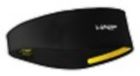 Pullover Halo Headband Black Sweatband