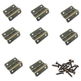 Qingsheng Cf410401 8pcs Three Fold Hinge Hardware Surface Plating Home Furniture Door Hinges