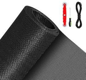 Qwr 11621 Pet Proof Window Screen 48ftftx 118ftft-folded/with Tool Kit Black