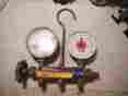 R-410a N A Yellow Jacket Test Charging Manifold Used No Hoses 1 Gauge Broke