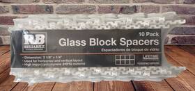 Reliabilt 752494994272 15 Packs Of Glass Block Spacers 3-1/8 Inch X1/4 10 Pack