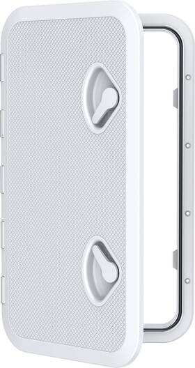 B015uyaft6 Seaflo Marine Deck Access Hatch Lid 24 Inch X14 White - Durable And Watertight