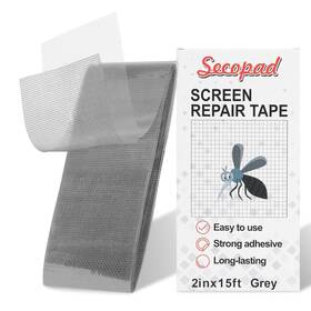 Secopad Sp-srk-fold-2in-15ft--gr Grey Screen Repair Tape 2 Inch X 180 15ft Window Door 2in