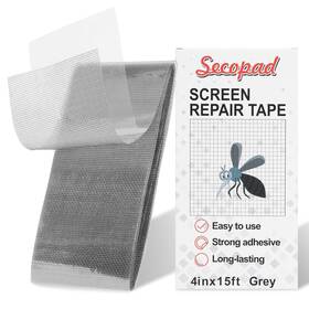 Secopad Sp-srk-fold-4in-15ft--gr Grey Screen Repair Tape 4 Inch X 180 15ft Window Door 4in