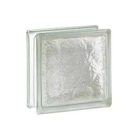 Seves 722465800420 8 X 4 Inch Cortina Ice Pattern Glass Bricks Block Thick Series Pack