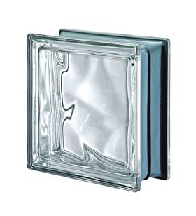 B07g3xlptd Seves Glass Block Metalized Wave 7-1/2x7-1/2x3-1/8 Inch - Bright Luminous Finish
