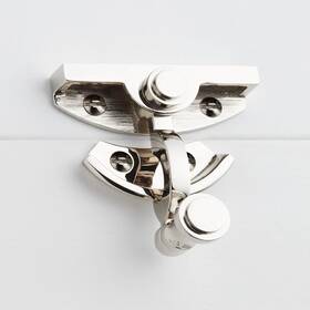 Signature Hardware 953046 Solid Brass Sash Lock Polished Nickel