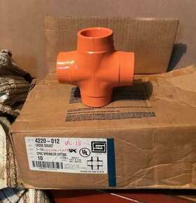 4220-12 Spears 1-1/4 Inch Cpvc 4 Way Cross Fitting Box Of 10
