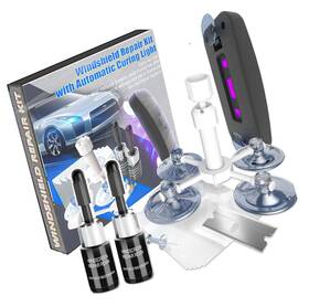 Bbiantiuv-1111 Strendier Windshield Repair Kit 2 Pcs Crack With Suction Cup Cur