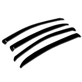 B00az4td0e Tuningpros Dark Smoke Window Visors 99-06 Chevy Silverado 1500 2500 3500 Crew Ca