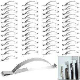 Uomtreo Clips-01 50 Pcs Window Screen Tension Spring Durable Corner Mount Flat Silver