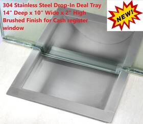 Skuqrstp14x10x2yc001v0 Veror Pro Money Series Commercial Stainless Steel Countertop Tray Brushed Finish 14 Inch D X 10 W 2 H